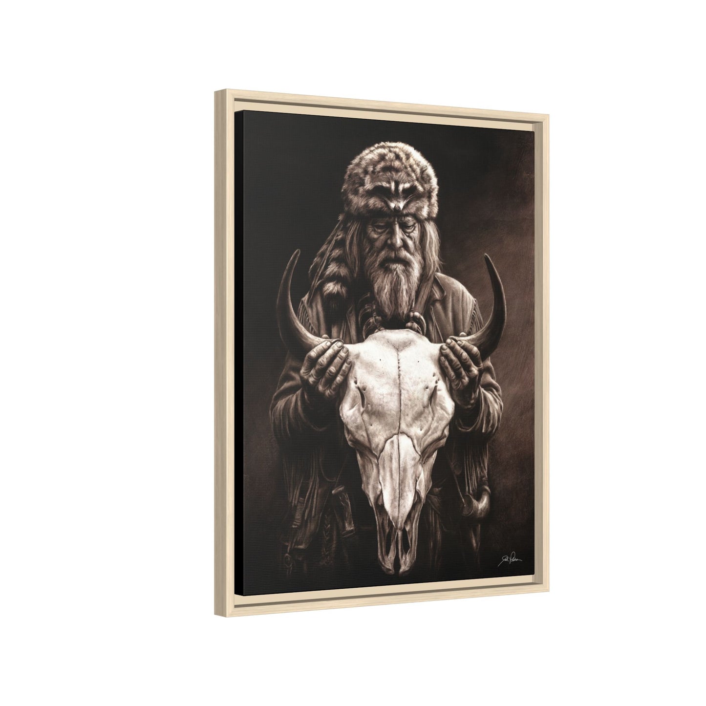 "Legends of the West" Framed Canvas