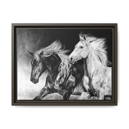 "Dynamic Duo" Framed Canvas