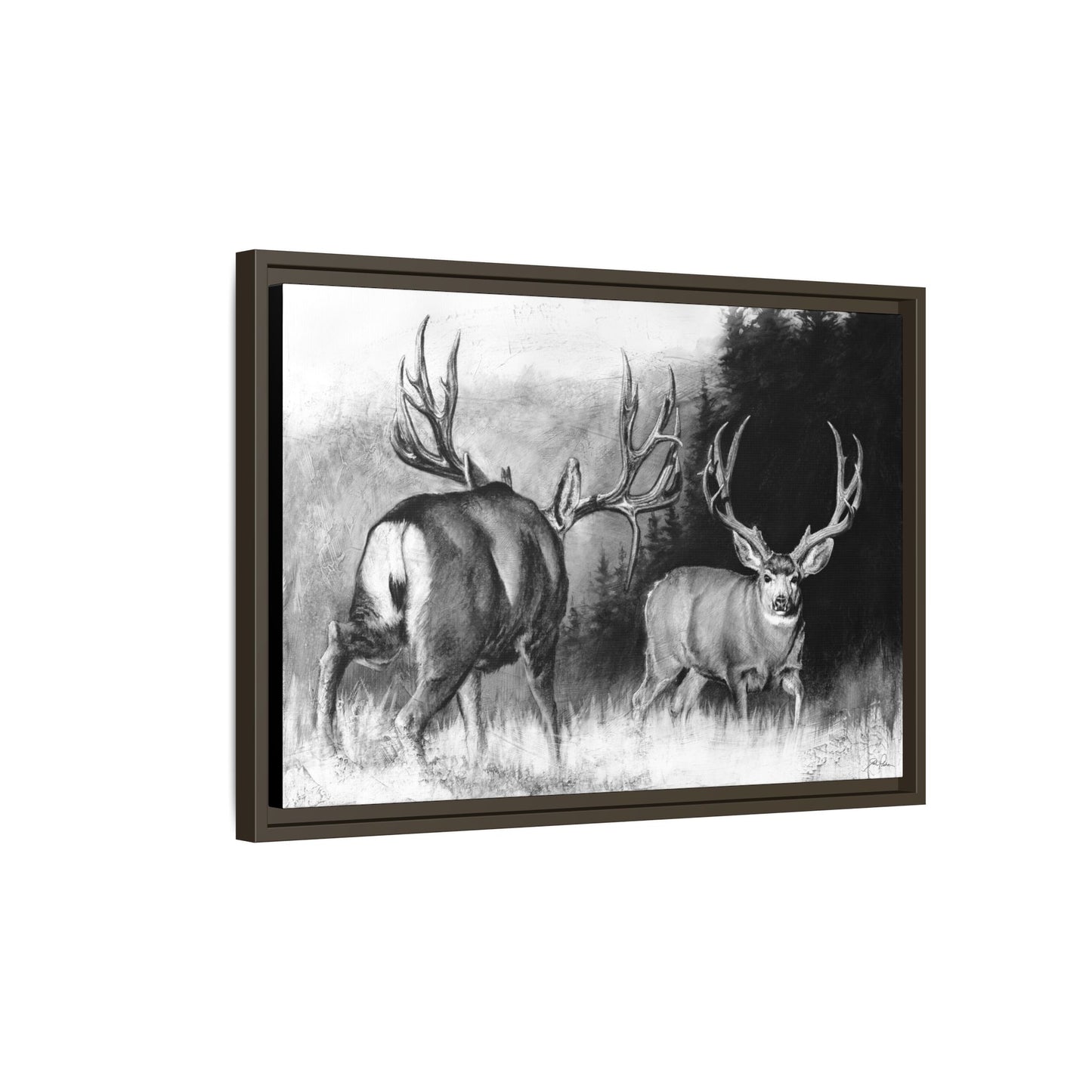 "Face Off" Framed Canvas