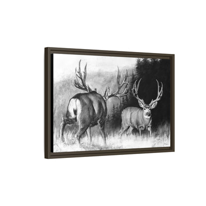 "Face Off" Framed Canvas