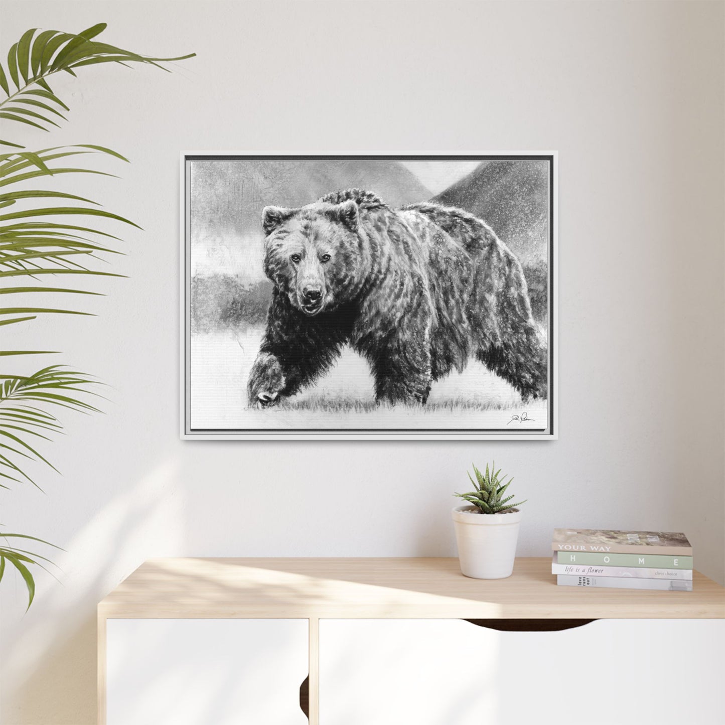 Grizzly II" Framed Canvas