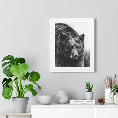 "Black Bear" Framed Paper Print