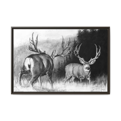 "Face Off" Framed Canvas