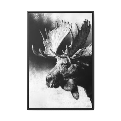 "Formida-bull" Framed Canvas