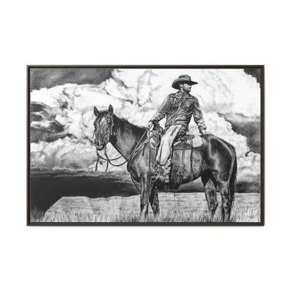 "Looking Back on the Path" Framed Canvas