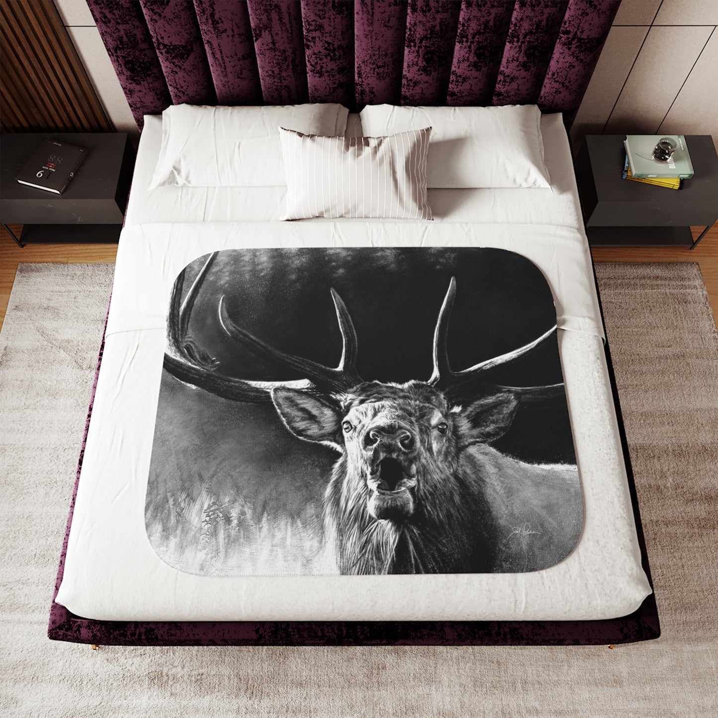 "Battle Cry" Sherpa Blanket.