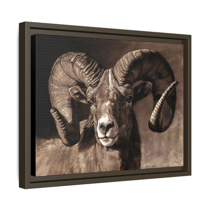 "Full Curl" Framed Canvas