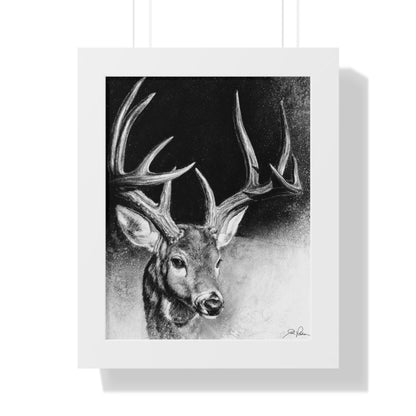 "Whitetail Buck" Framed Paper Print.