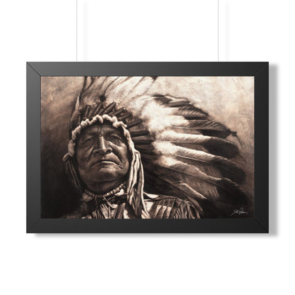 "Sitting Bear" Framed Paper Print