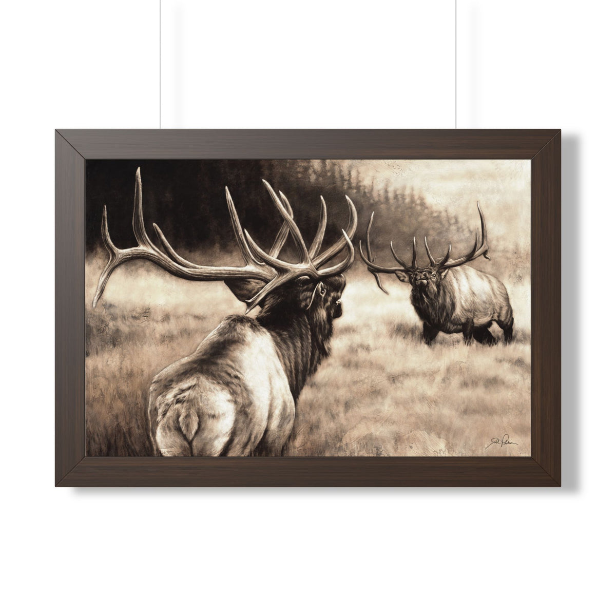 "Ready to Rumble" Framed Paper Print