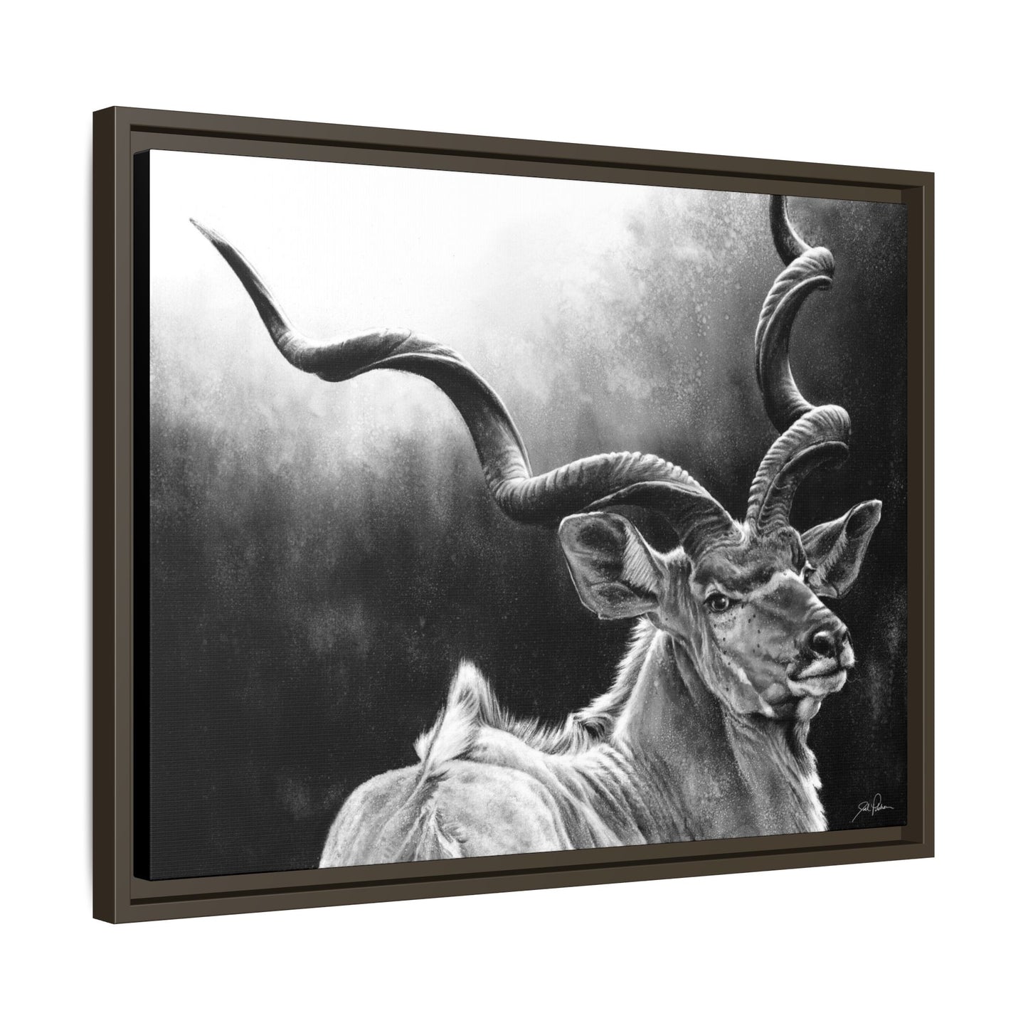 "Kudu" Framed Canvas