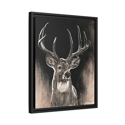 "Backlit Buck" Framed Canvas