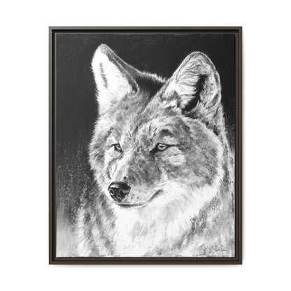 "Coyote II" Framed Canvas