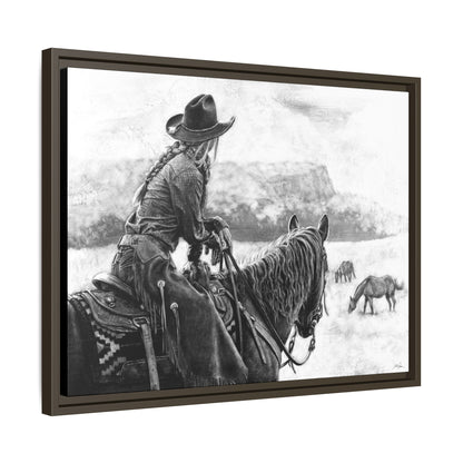"Bridles and Braids" Framed Canvas