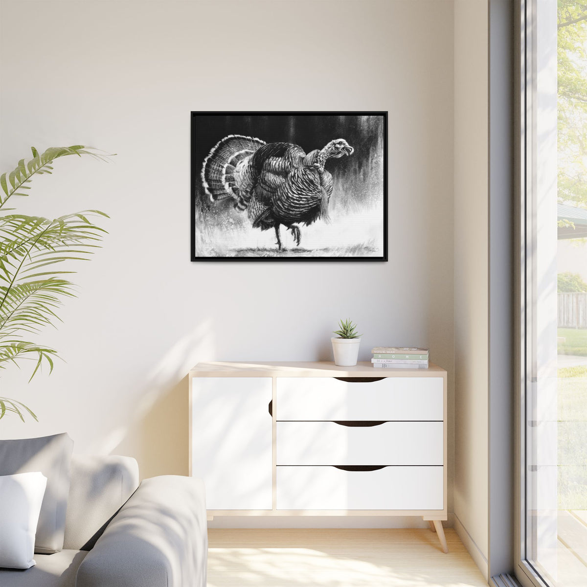 "Gobbler" Framed Canvas