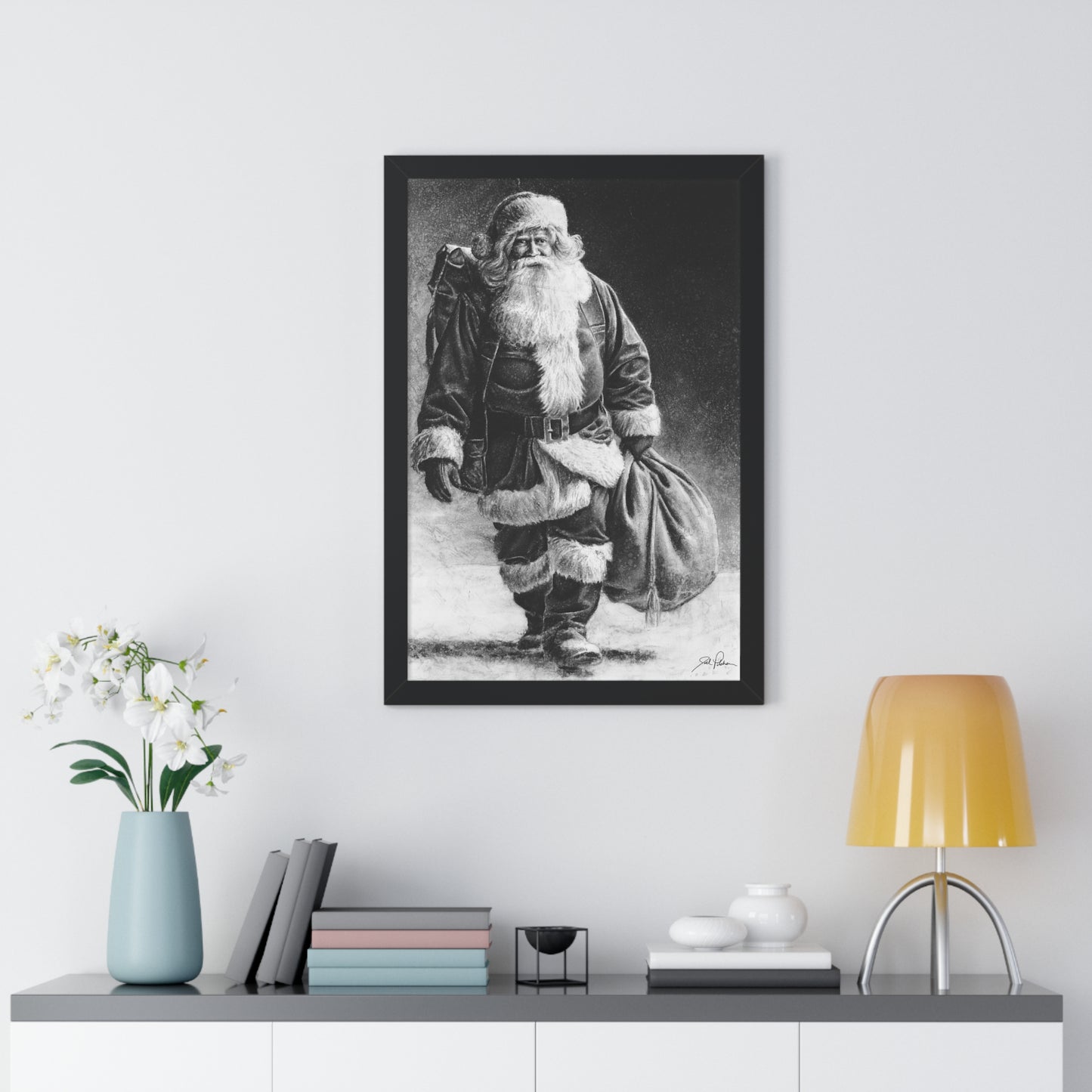 "Right Down Santa Claus Lane" Framed Paper Print