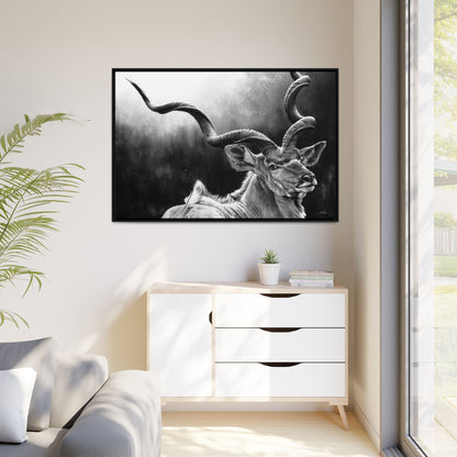 "Kudu" Framed Canvas
