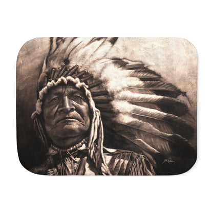 "Sitting Bear" Sherpa Blanket.