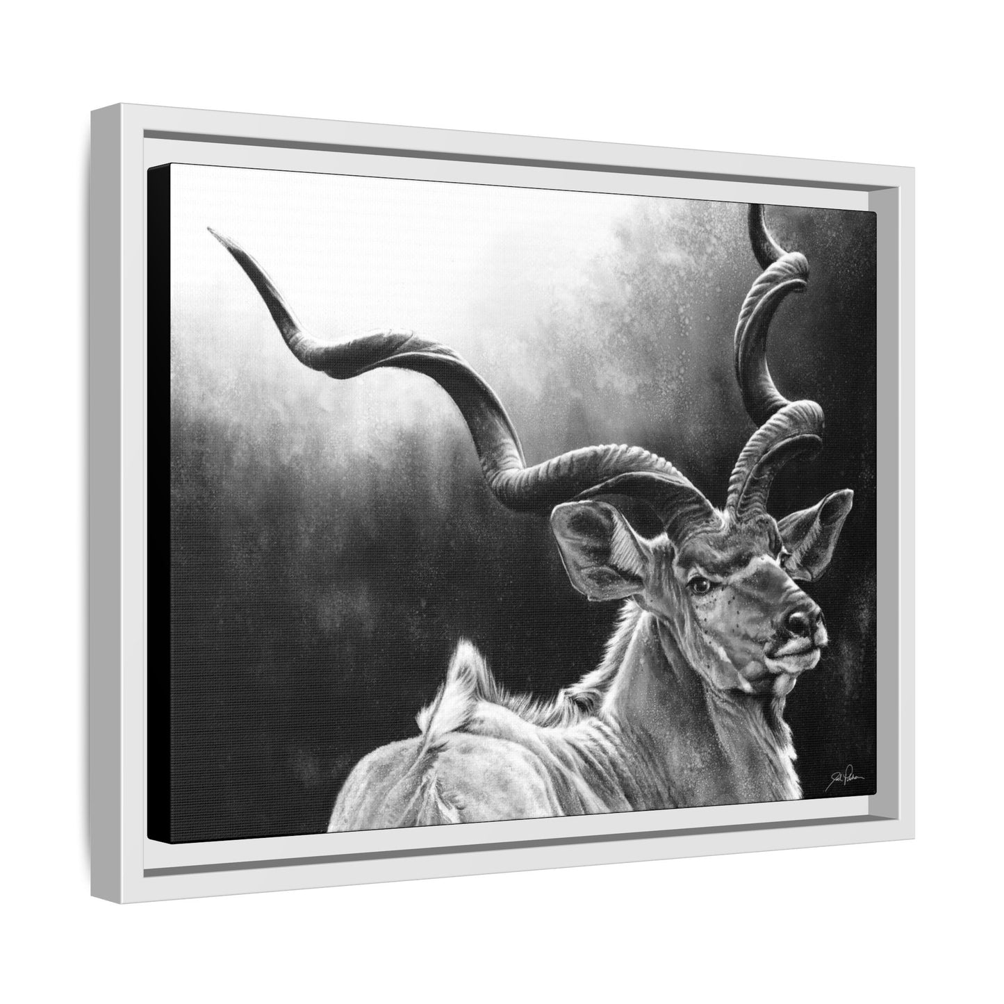 "Kudu" Framed Canvas
