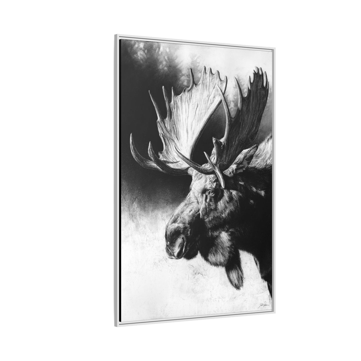 "Formida-bull" Framed Canvas