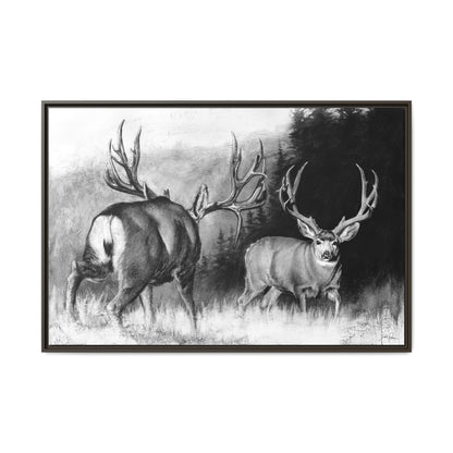 "Face Off" Framed Canvas