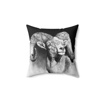 "Bighorn" Square Pillow.