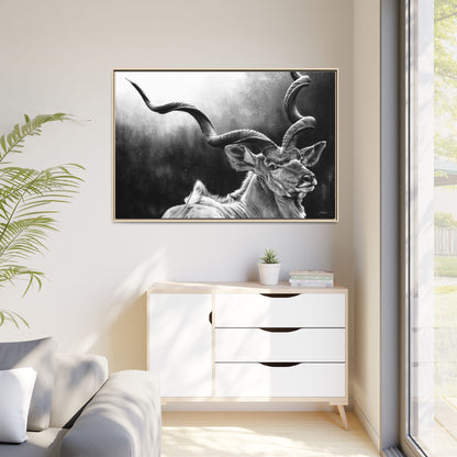 "Kudu" Framed Canvas