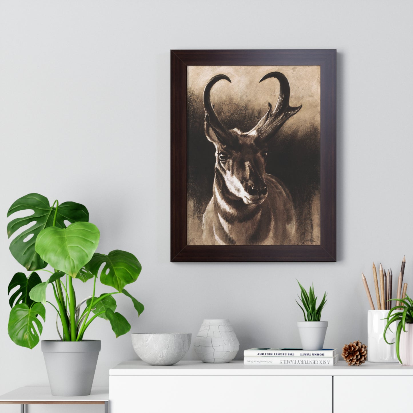 "Pronghorn" Framed Paper Print.