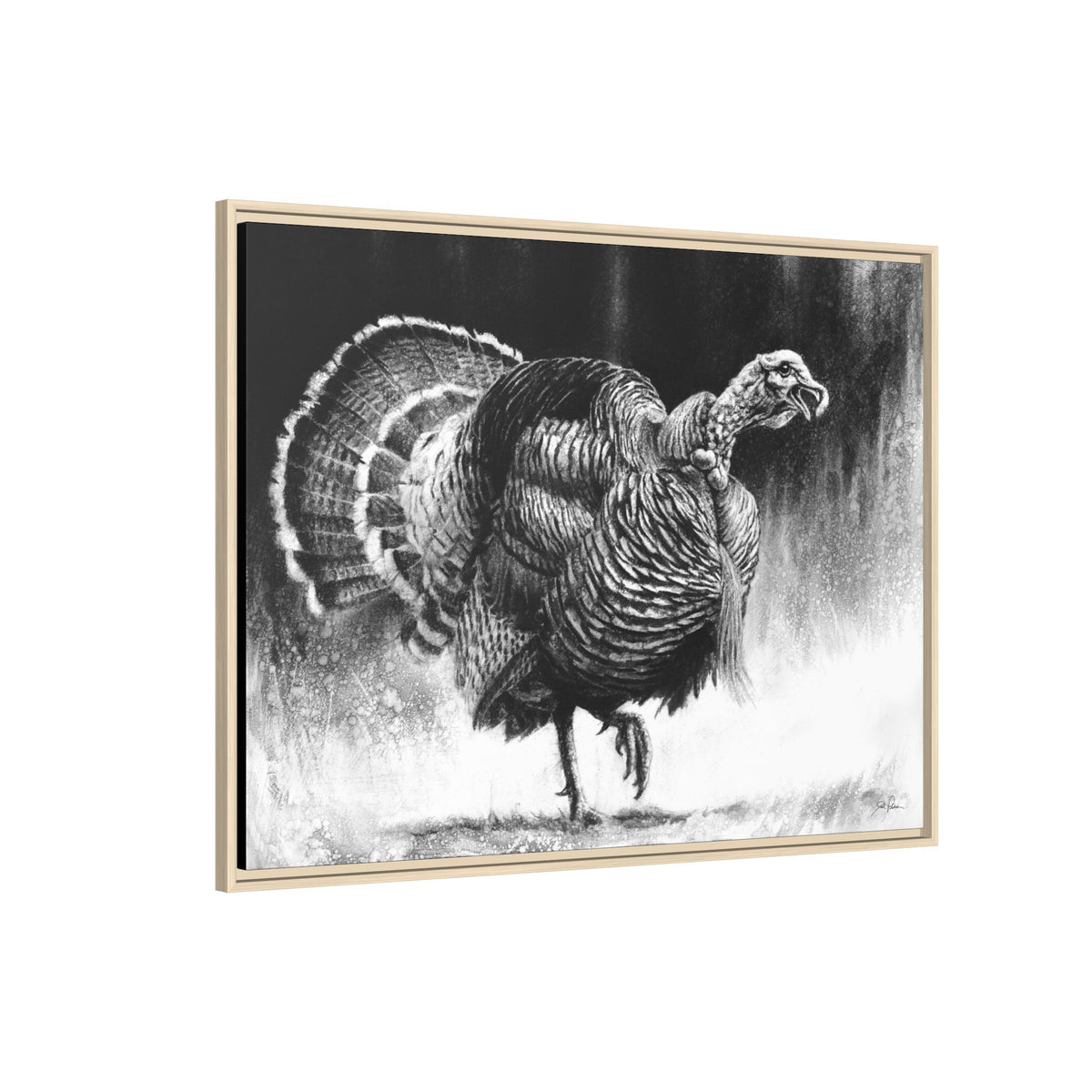 "Gobbler" Framed Canvas