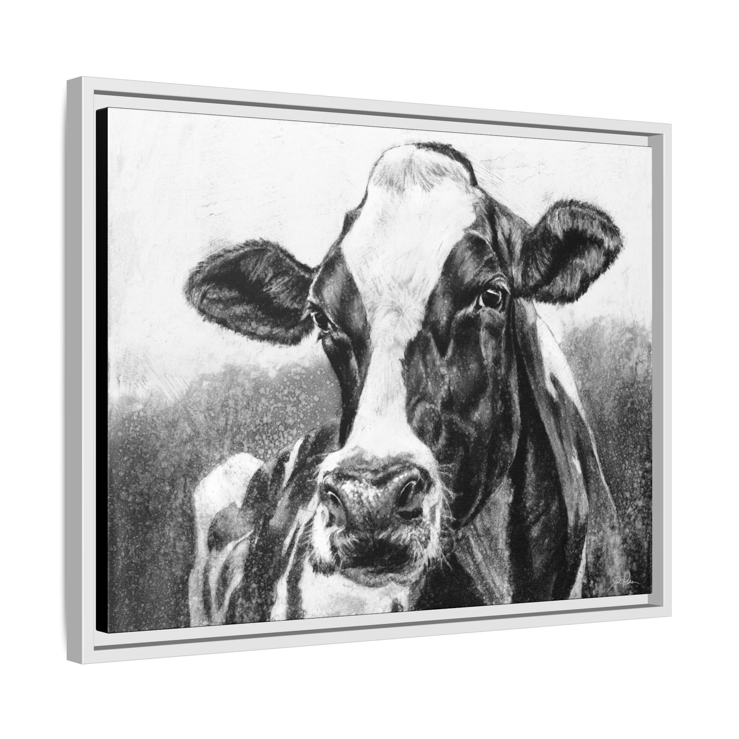 "Holstein" Framed Canvas