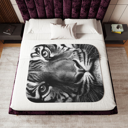 "Tiger" Sherpa Blanket.