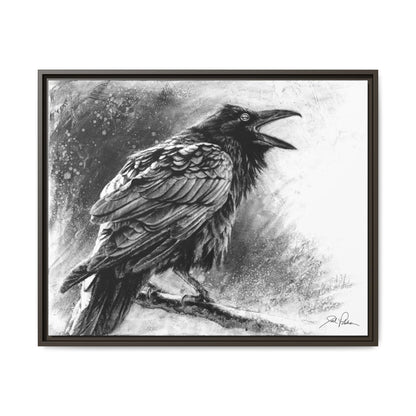 "Raven" Framed Canvas