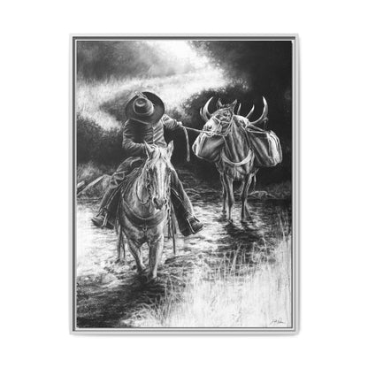 "Shallow Crossing" Framed Canvas