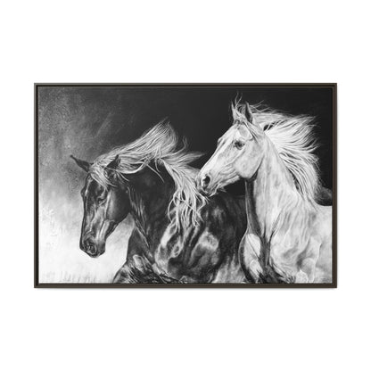 "Dynamic Duo" Framed Canvas