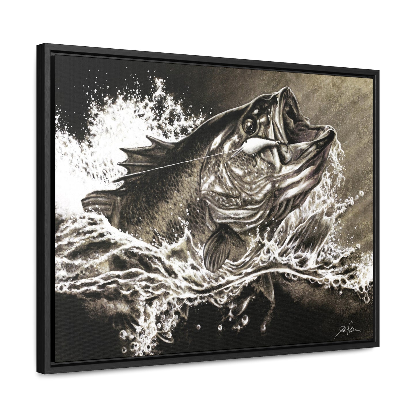 "Hooked" Gallery Wrapped/Framed Canvas