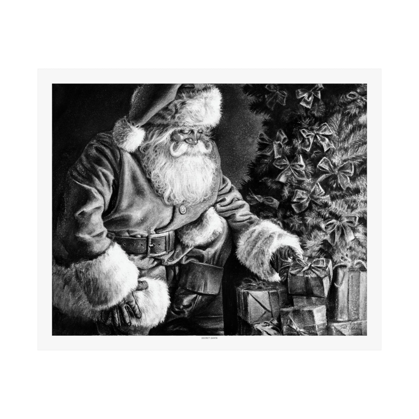 "Secret Santa" Premium Matte Paper Print