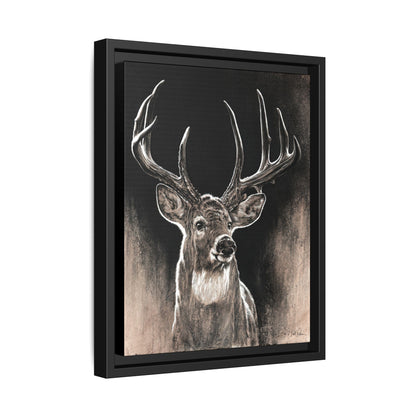 "Backlit Buck" Framed Canvas