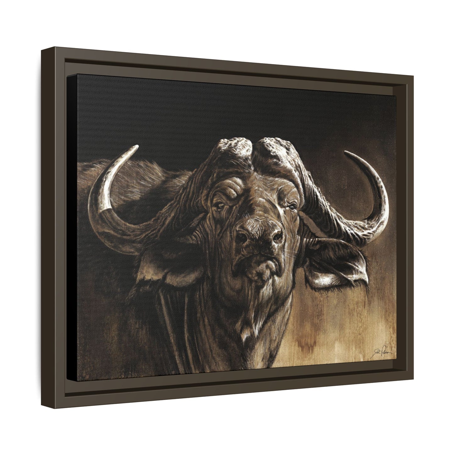 "Debt Collector" Framed Canvas