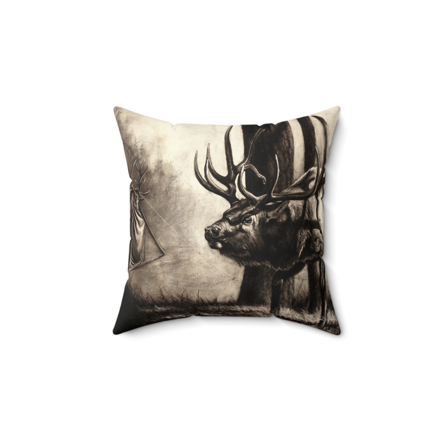 "Family Ties" Square Pillow.