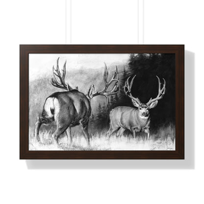 "Face Off" Framed Paper Print