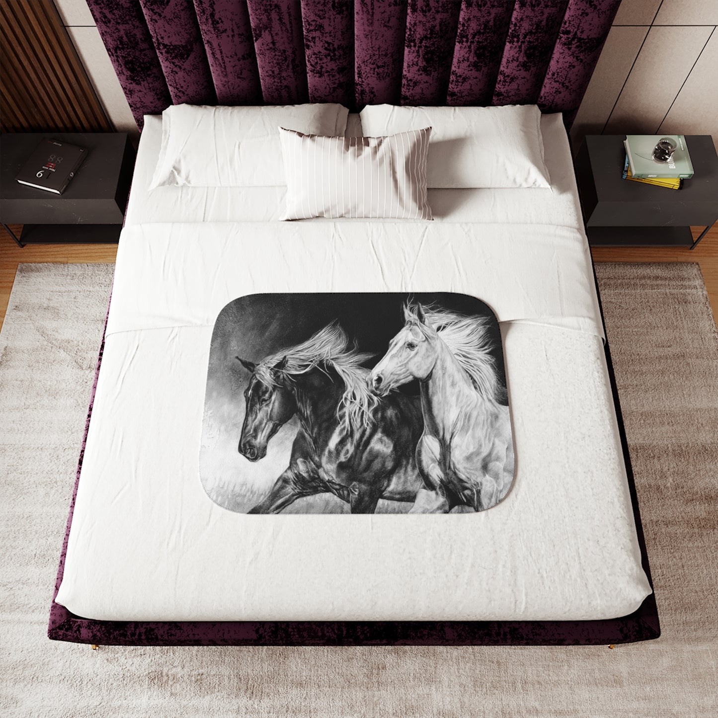 "Dynamic Duo" Sherpa Blanket.