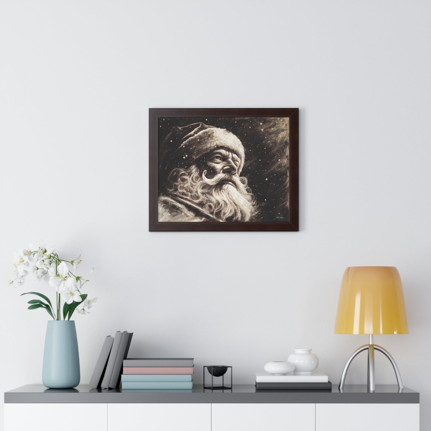 "Kris Kringle" Framed Paper Print