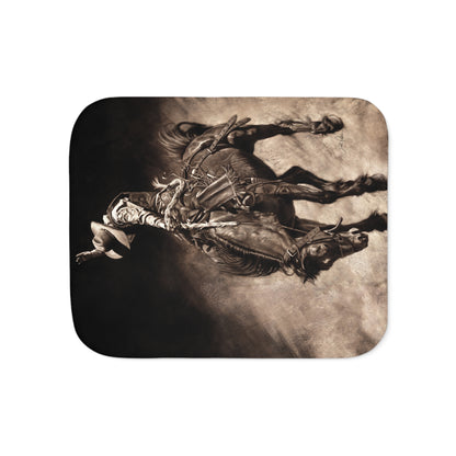 "Giddy Up" Sherpa Blanket.