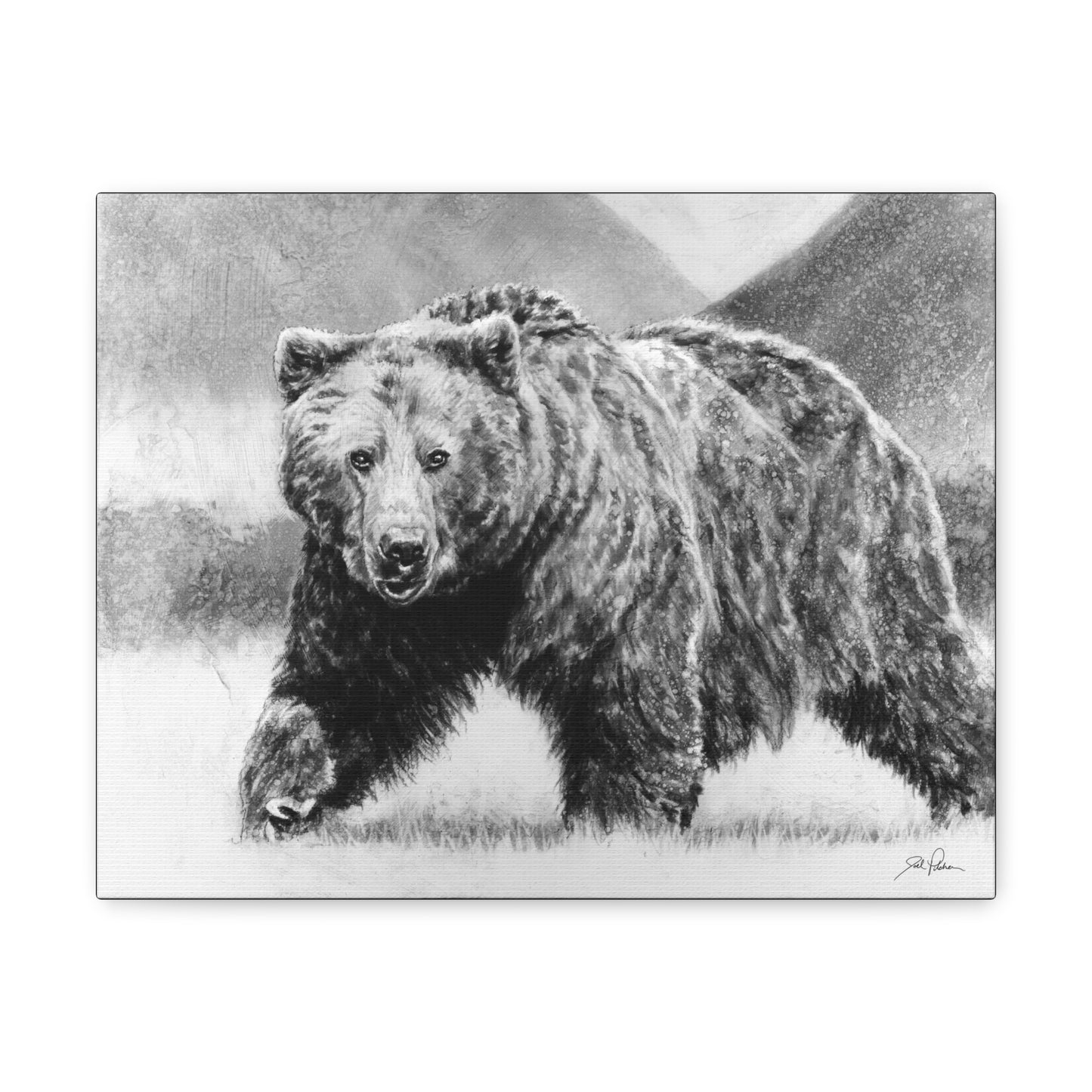 "Grizzly II" Gallery Wrapped Canvas