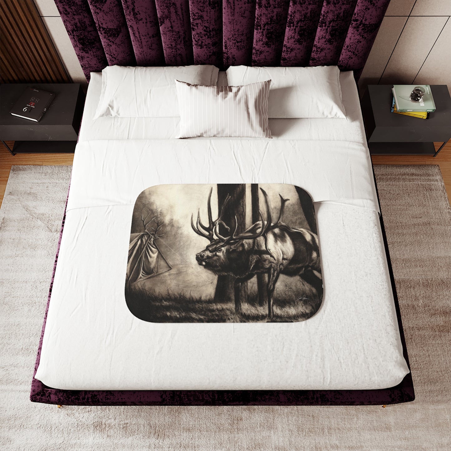 "Family Ties" Sherpa Blanket.