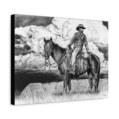 "Looking Back on the Path" Stretched Canvas