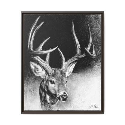 "Whitetail Buck" Framed Canvas