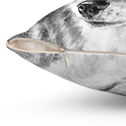 "Coyote II" Square Pillow.