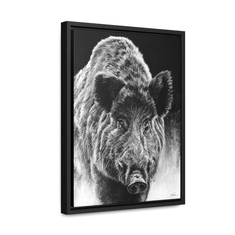 "Wild Boar" Gallery Wrapped/Framed Canvas.