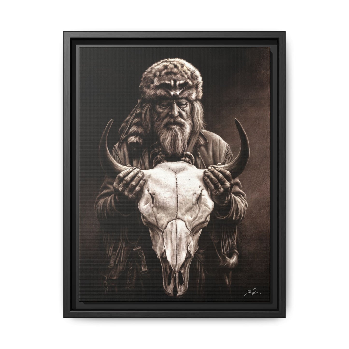 "Legends of the West" Framed Canvas